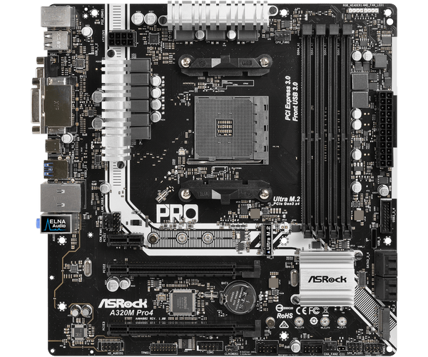 Asrock a320m pro4 какие процессоры подойдут